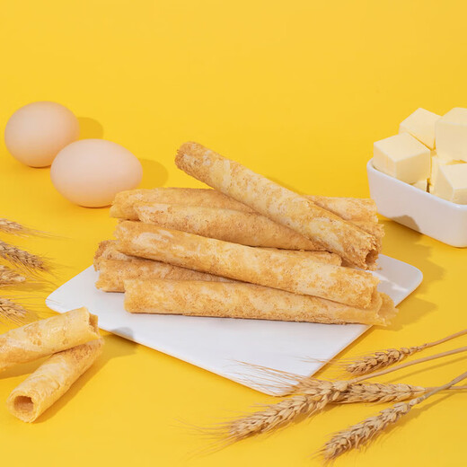 Member s Mark butter egg roll 608g casual snack milky crispy iron box double layer protection butter egg roll fragile 608g