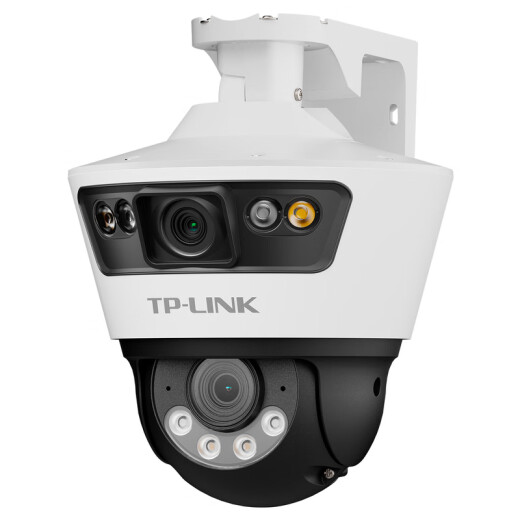 普联（TP-LINK）监控摄像头家用 高清无线室外防水球机 手机APP远程看家 全彩红外夜视360度全景旋转云台版监控器 【双镜头丨双画面】800万断电续航版 64GB内存卡【免费升级128GB卡】
