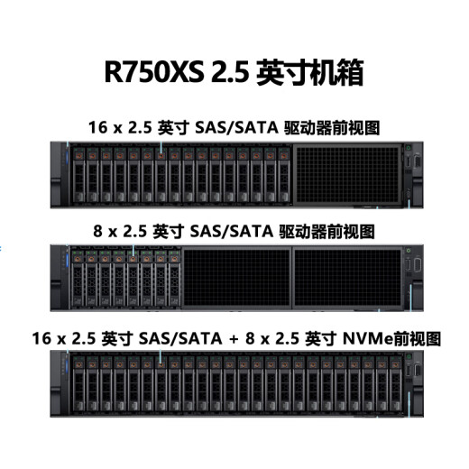 DELL Dell R750XS 2U rack server host Storage server workstation 1 silver medal 4310 12 cores 2.1G丨Double 256G丨6*8T SAS enterprise-level 丨H755
