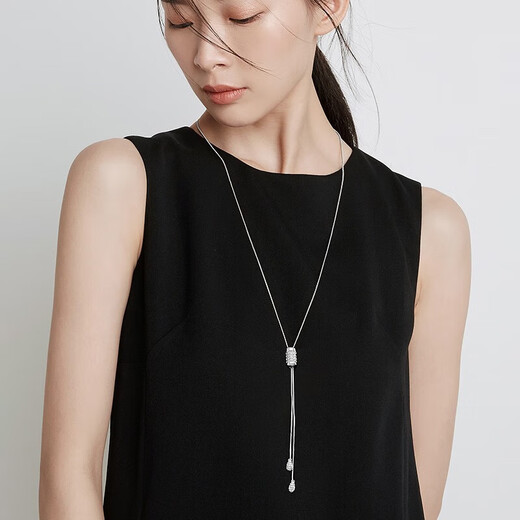MIMORE small waist sweater chain women's high-end light luxury long necklace 2025 new accessories autumn and winter high-end tassel pendant