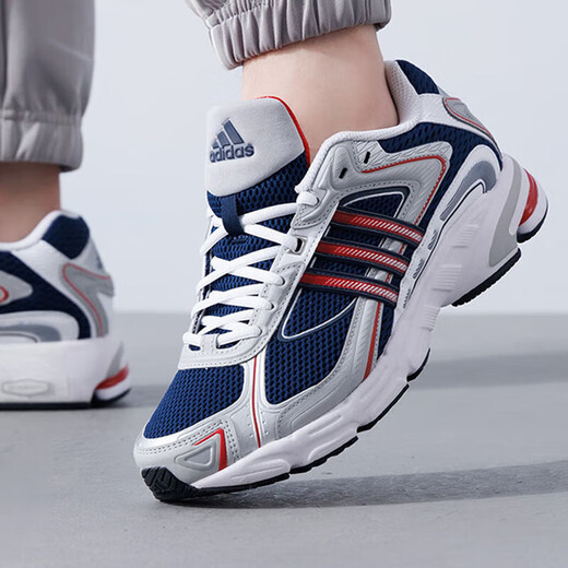阿迪达斯 （adidas）跑步鞋男鞋女鞋2025年夏季新款运动鞋RESPONSE低帮透气缓震休闲鞋 IG6227白银蓝红 36.5 (225mm)