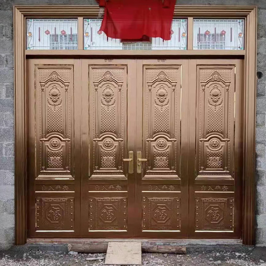 JRB家瑞堡四开门大门家用304不锈钢门防盗大门入户门别墅进户乡村不锈钢门 四开大门款式11