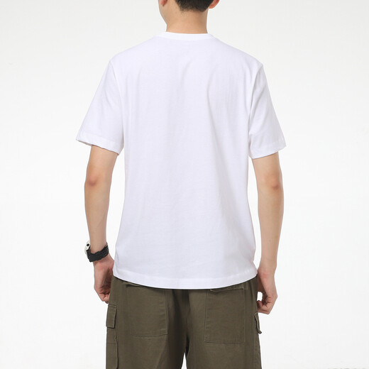 耐克（NIKE）T恤男 25夏季新款运动服小logo跑步训练篮球时尚纯色棉质圆领短袖 热售/全棉亲肤/刺绣标 XL (180/96A)