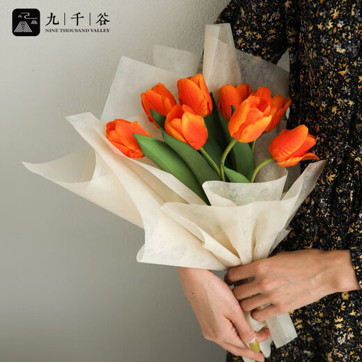 Jiuqiangu flower bouquet wrapping paper diy material flower accessories lining paper milk cotton wrapped flower paper oil white 38 sheets 3636