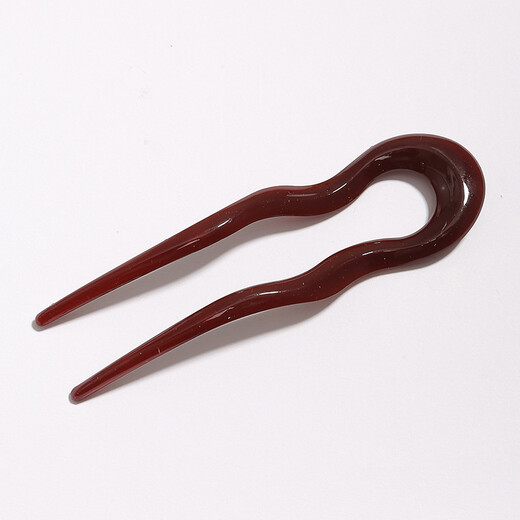 Mengyi simple U-shaped hairpin large retro hairpin hairpin versatile ball hairpin brown
