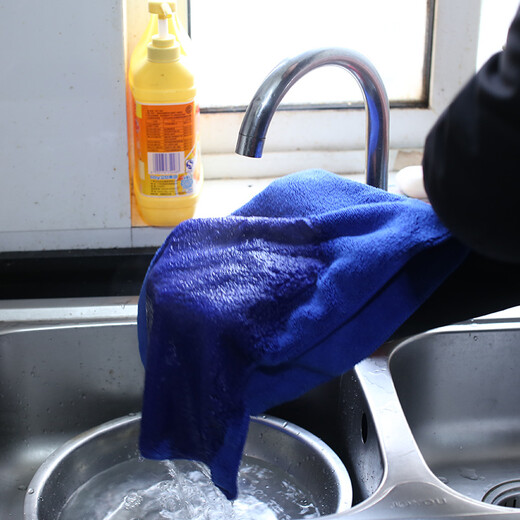 Blackboard wiping rag, cleaning towel, water-absorbent, not easy to shed, thickened rag, wiping floor, wiping table, kitchen supplies, household housework cleaning, Li Ruihong 5 mixed colors 30*30cm