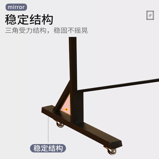 德旭舞蹈镜全身镜家用健身瑜伽跳舞落地镜带轮试衣镜移动练功室大镜子 158*40cm【高清防爆+万向轮】