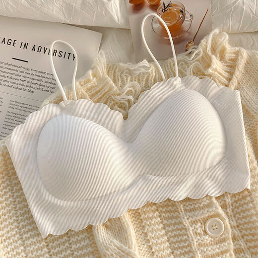 XEYC underwear without straps push-up bra and tube top underwear without straps push-up bra and tube top seamless underwear black + white 2 pieces M recommended 75-105 Jin Jin equals 0.5 kg