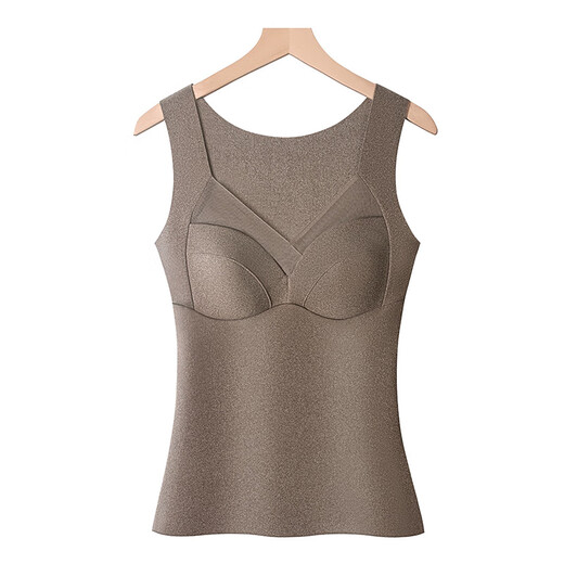 MODAL 3893 Sous-vêtements thermiques sans traces en velours allemand en automne et en velours intérieur intégré intérieur à usage intérieur pour femmes pour femmes. Gris 4xl (recommandé 150-170jin [Jin est égal à 0,5 kg]))
