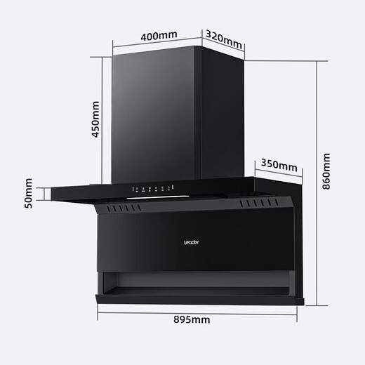 Haier Range Hood High Saug Top Side Dual Saug Haushalt 23 Luftvolumen 7-förmige kostenlose Demontagewäsche selbstverpackter Wellenkontrollhaube Rauch Auspuff Leader Serie-9721Q [Hot Selling Single Motor enthält keinen Herd] 23 kubische tägliche Lieferung und Montage integriert