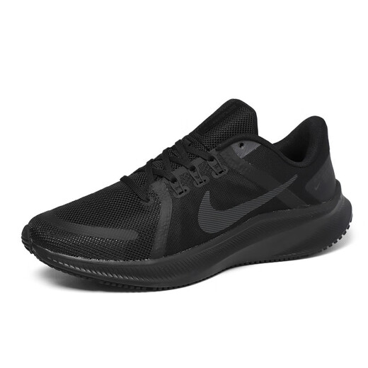 NIKE耐克男鞋QUEST 4飞线4代男子低帮轻便运动鞋透气跑步鞋DA1105-002 黑色 42.5