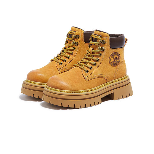 Kamel (Kamel) dick gestärkter Martin Boots Frauenstiefel lässig und vielseitige Arbeitsstiefel L24W076611 ERDY GELB 36 36