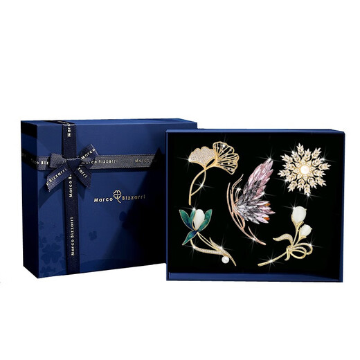 Marco Bizzarri high-end brand brooch, brooch, high-end female corsage set, luxury jewelry, waist-slimming anti-exposure women's pin, ghostwriting greeting card, place an order, contact customer service for remarks
