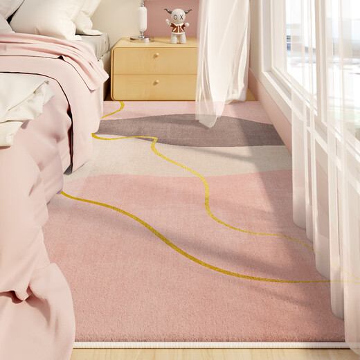 Gudie master bedroom bedside carpet bedroom bedside carpet ins style living room girl's room thickened bedside and bedside strip Qianqian-10774 60*160cm soft and comfortable