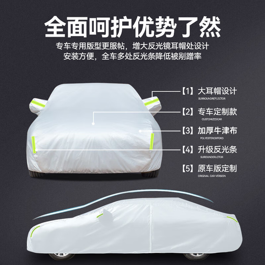 Shengzhe Применимо к Peugeot 5008 Oxford Cloth Car Clothing Full Car Clothing Солнцезащитная дождь, снежная кремовая одежда, серебряная автомобильная одежда [модернизированная оксфордская автомобильная одежда]