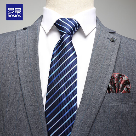 Romon suit men's four seasons slim professional formal suit business groom's suit wedding dress men's clothing