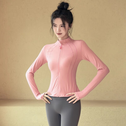 ACKDCS Yoga Jacket Women's Autumn and Winter Fitness Wear Slim Fit Pilates Tennis Outerwear Running Sports Fitness Yoga Wear