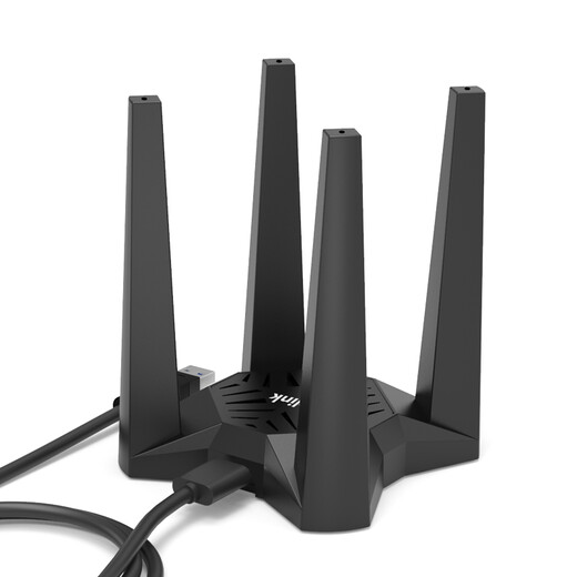 睿因（Wavlink） 1900M双频USB无线网卡台式机笔记本无线信号WIFI接收发射器游戏千兆低延迟 1900M电竞外置四天线款