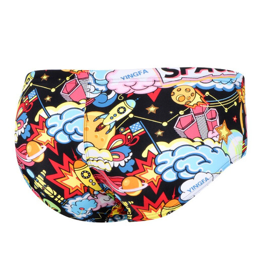 YINGFA Bañador profesional para hombre, anticloro, de secado rápido, cómodo y duradero, calzoncillos estampados ajustados para entrenamiento y competición de natación, nuevo estilo, estampado graffiti XL, talla de cintura recomendada 80-85 cm/talla 31-33