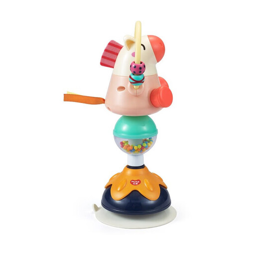 Huile Toys Baby Essstuhl Saugnapfbecher können Zähne kauen Spielzeug handwerksübergreifend Baby, um das Essen zu überreden und das Spiel stolz Little Peacock 385c zu trösten