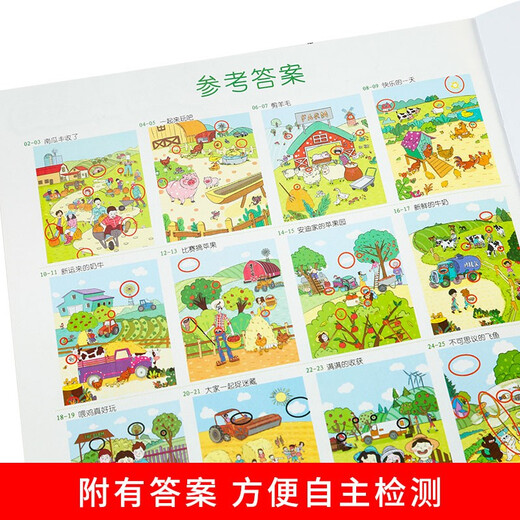 趣味找不同（全6册超大开本版）专注力训练图画书 -6岁儿童智力开发玩具游戏书思维逻辑观察力记忆力训练图画书课外书课外自主阅读读物省钱卡上书香节阅读节