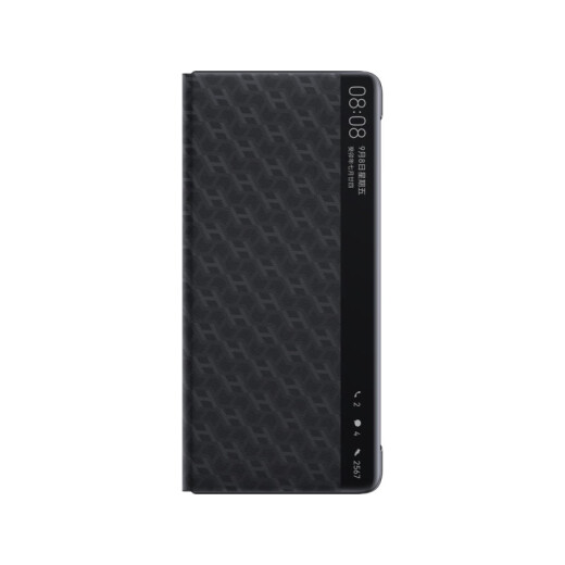 Huawei Original Matex5 Case de teléfonos móviles Case de cuero Multi-direccional Pantalla plegable Matex5 Ventana inteligente Clamshell Protection Versión de la versión Collector Collector Anti-Fall Huawei Mate X5 Soporte de ventana inteligente Case de cuero [negro]