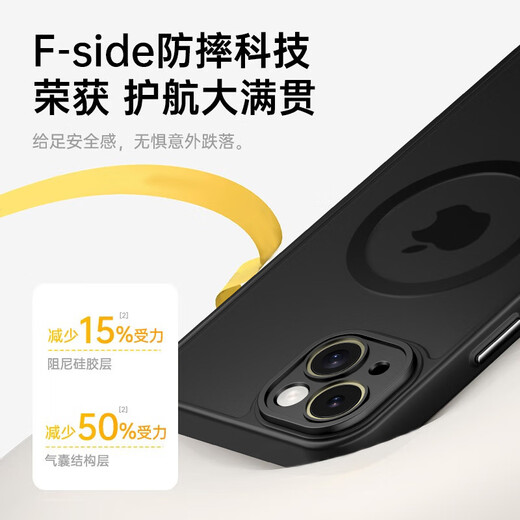 KEKLLE [skin sensor magnetic suction] Applicable iPhone13 mobile phone case Apple 13 protective set magnetic suction wireless charging matte anti -fall lens
