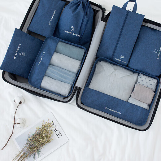 Forty thousand kilometers travel storage bag set storage bag suitcase clothes organizer bag portable underwear and shoe packaging bag SW7093