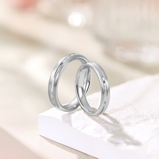 Saturday Fortune PT950 platinum ring, pampering couple, platinum pair ring, single size 13, about 1.87g, birthday gift