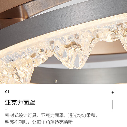 
Sendlanode light luxury chandelier living room headlights fashionable smart simple dining room bedroom LED chandelier 9721-8+6+4 eccentric circle