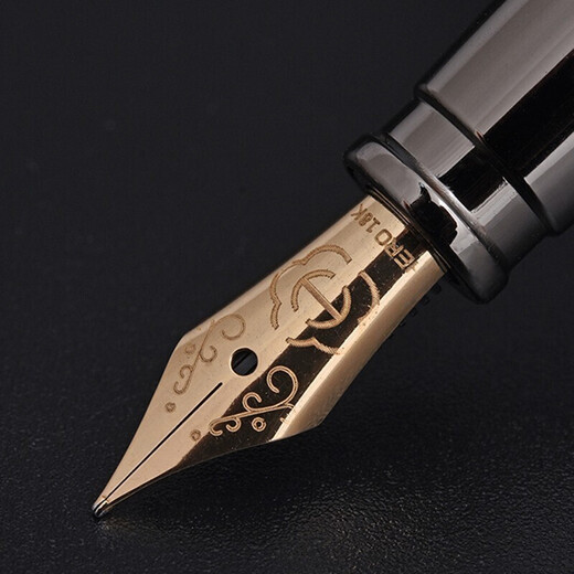 HERO fountain pen 12K/14K/18K gold nib high-end gift box set fashionable business men's gift holiday gift free engraving 18K business full metal gray