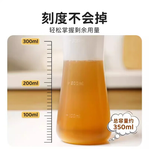 Jingxi carefully selected Japanese-style invertable squeeze bottle for household tomato sauce salad dressing squeeze bottle large diameter condiment bottle squeeze bottle * 1 (small size) (210ml)