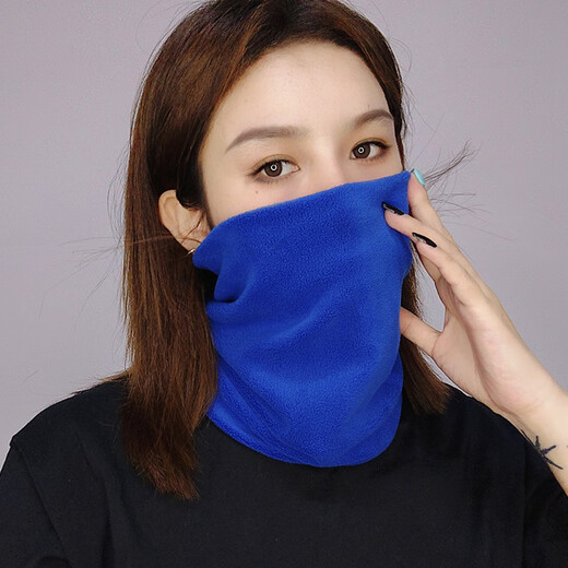 美伦玫新款秋冬季围脖女士百搭加厚保暖套头脖套户外骑行防寒护颈面罩男 3889白色 均码