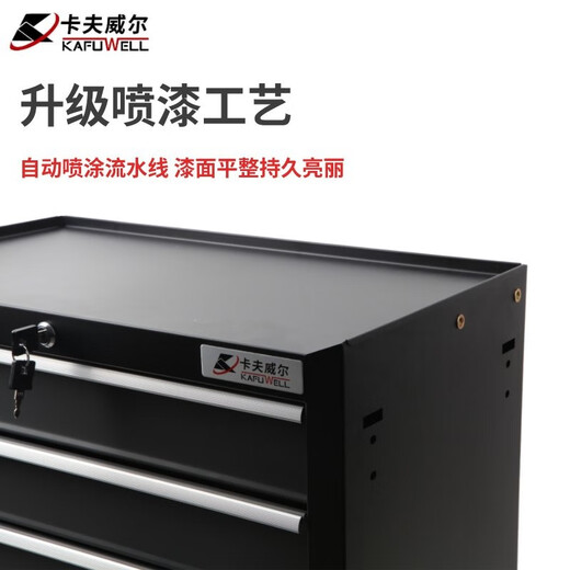 Kraftwell Multifunctional Auto Repair Mobile Storage Cart Four-Wheel Cart Auto Repair Workshop Tool Cart Self-locking Drawer Cabinet Single Drawer Double Door A+ Increased Capacity PK4542T