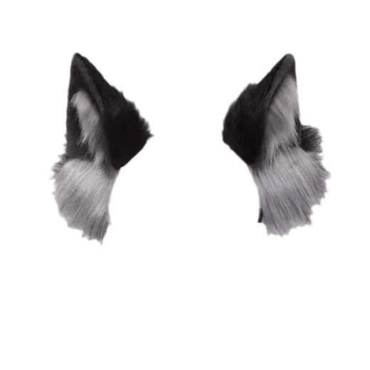Jianla pure lust style cat ears headband cosplay comic exhibition cat girl three-dimensional animal ears cute plush dress up headband cat ears black and gray headband A27-305