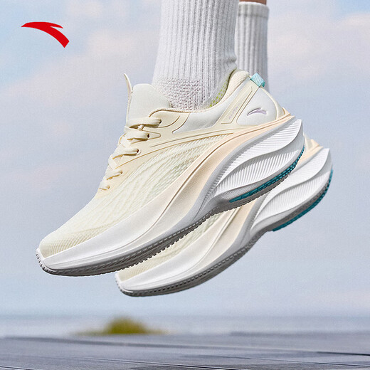 Anta-Leaf 5 丨 Leicht mit dick löslichem Laufschuhen für Frauenschuhe mit atmungsaktivem Maschen, leichten Rückprallschock-Absorbing- und Verschleiß-resistenten Sportschuhen