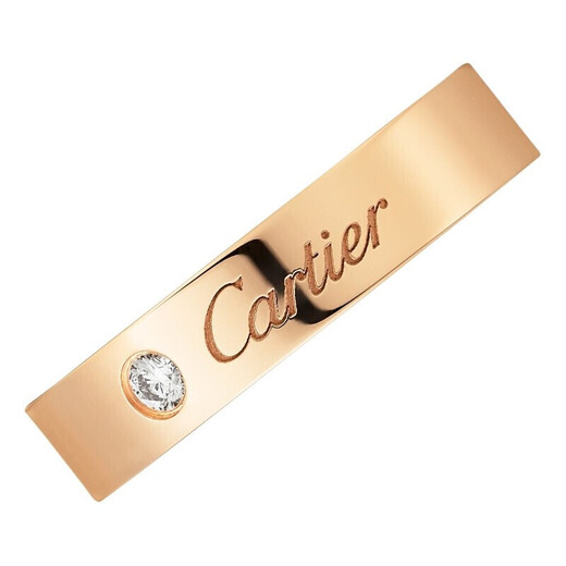 Cartier Cartier Couple Ring 4mm wide C DE CARTIER wedding ring Chinese Valentine's Day gift B4210700 18K rose gold 60 yards