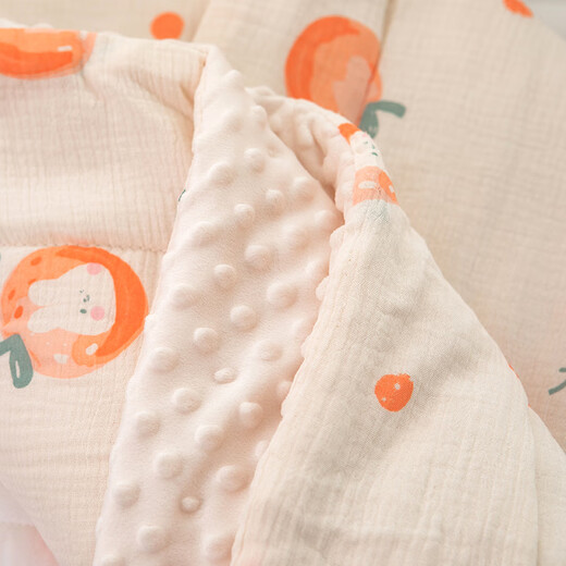 Racon100*100cm newborn baby blanket newborn blanket pure cotton autumn and winter anti-jump delivery room thickened swaddle Hug Bear-100*100cm 620g recommended 5-15 thickened