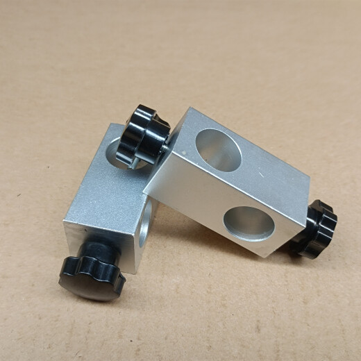 
Optical shaft cross clamp fixing seat fixing aluminum strip cylindrical connector shaft clamp cross bracket top wire clamp iron shaft clamp aluminum alloy 12122 plum blossom screw