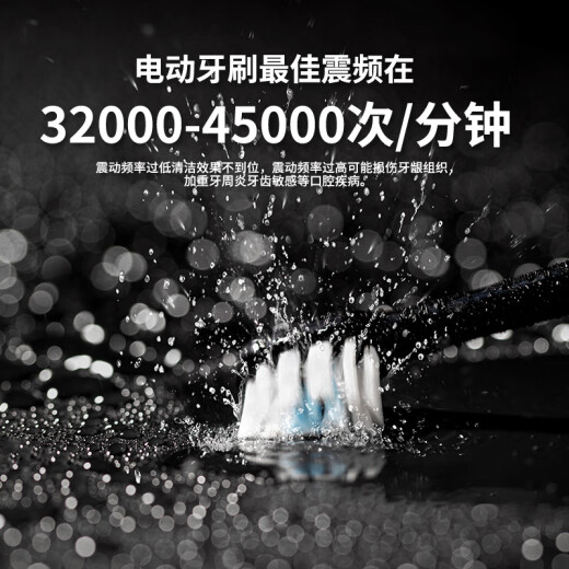 拜尔（BAIR）G2/G201高端旗舰机 电动牙刷成人震动充电智能声波学生情侣全自动牙刷男士女送朋友 礼盒装 魅力黑（6枚原装刷头）