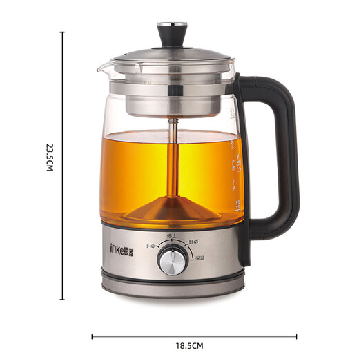 Silver pure titanium tea kettle steaming tea kettle spray type steam tea kettle fully automatic household small health pot flower tea kettle pure titanium spray type tea kettle - 1.3L