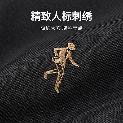 Dances with Wolves Technology Three-Proof & Velvet Lining Autumn and Winter Outdoor Hooded Jacket Men's Jacket 001 Black 175