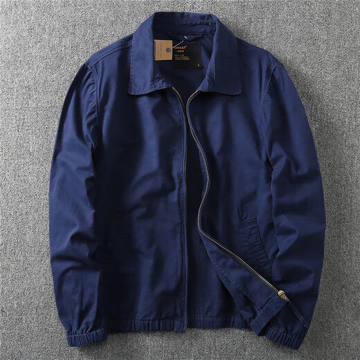 Ranwei Ferre American Casual Jacket Herren Spring- und Herbst-Dünnstil mittleren und jungen Arbeitskleidung vielseitig Einfacher Revers-Top Khaki-13068 L Empfohlen 120/140jin [Jin ist 0,5 kg]