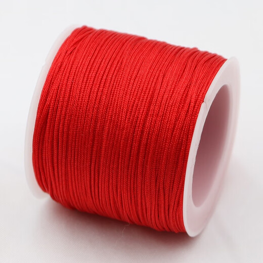 Jade Xianhua No. 72 jade thread bracelet braided hand rope braided rope red thread handmade diy material rope pendant thread red No. 72 jade thread / about 45 meters / 0.8 mm thickness