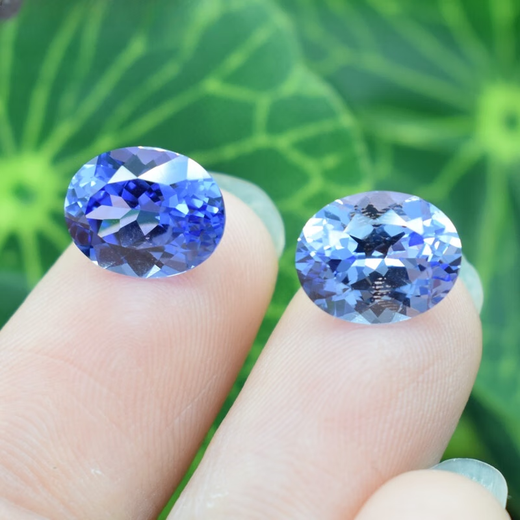 DR GRAFFCARNY cultivated sapphire 8A grade tanzanite loose stone oval cornflower blue ring surface loose diamond stone color stone cornflower 4x6mm
