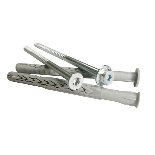 Fischer expansion bolt screw extended nylon anchor SXRL10mm hexagonal head lightweight wall hollow brick concrete solid brick imported from Germany 10x120FUS with hexagonal head nails 10 pieces 522721