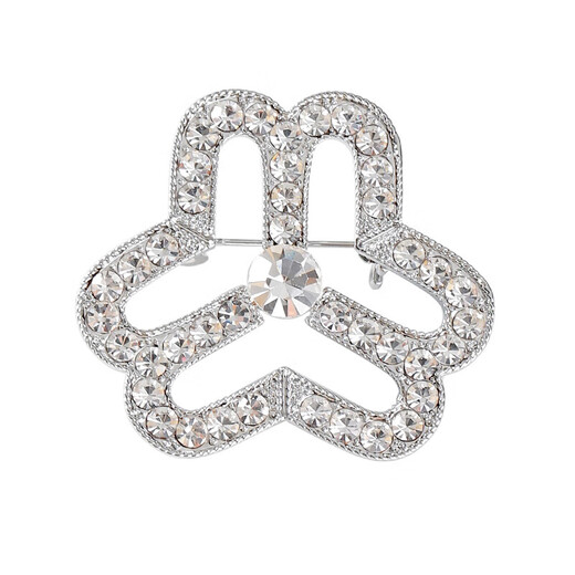 Rongxia Women's Federation Logo Brooch Customized Women's Federation Badge Women's Three-ring Scarf Button Pin Lapel Pin Gold Spur Pin