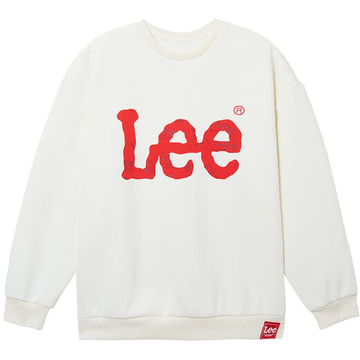 Lee儿童卫衣春款时尚帅气男孩女童上衣宽松休闲舒适百搭 白色 150 