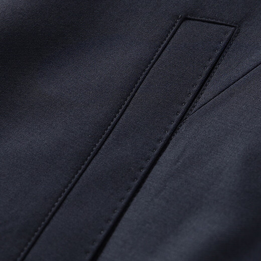 Antonio [high-string worsted 100% wool] classic solid color lapel men's jacket spring and autumn administrative cadre business jacket Navy blue 2XL /54 (185/100A)