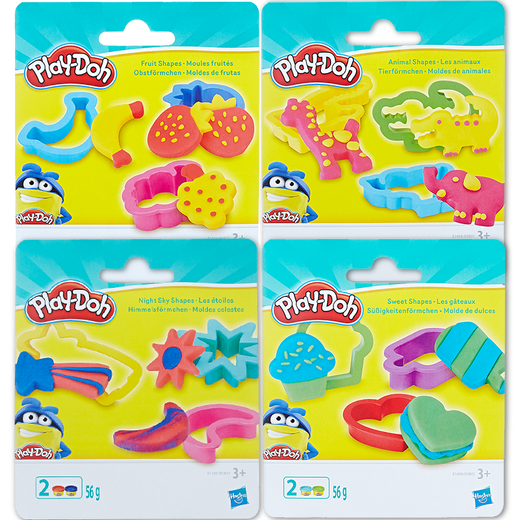
[70% new] Hasbro Colorful Mud Plasticine DIY Children's Toys Tools Fun Small Set Animal Shape + Fruit Shape + Night Sky Shape + Dessert Shape E0801